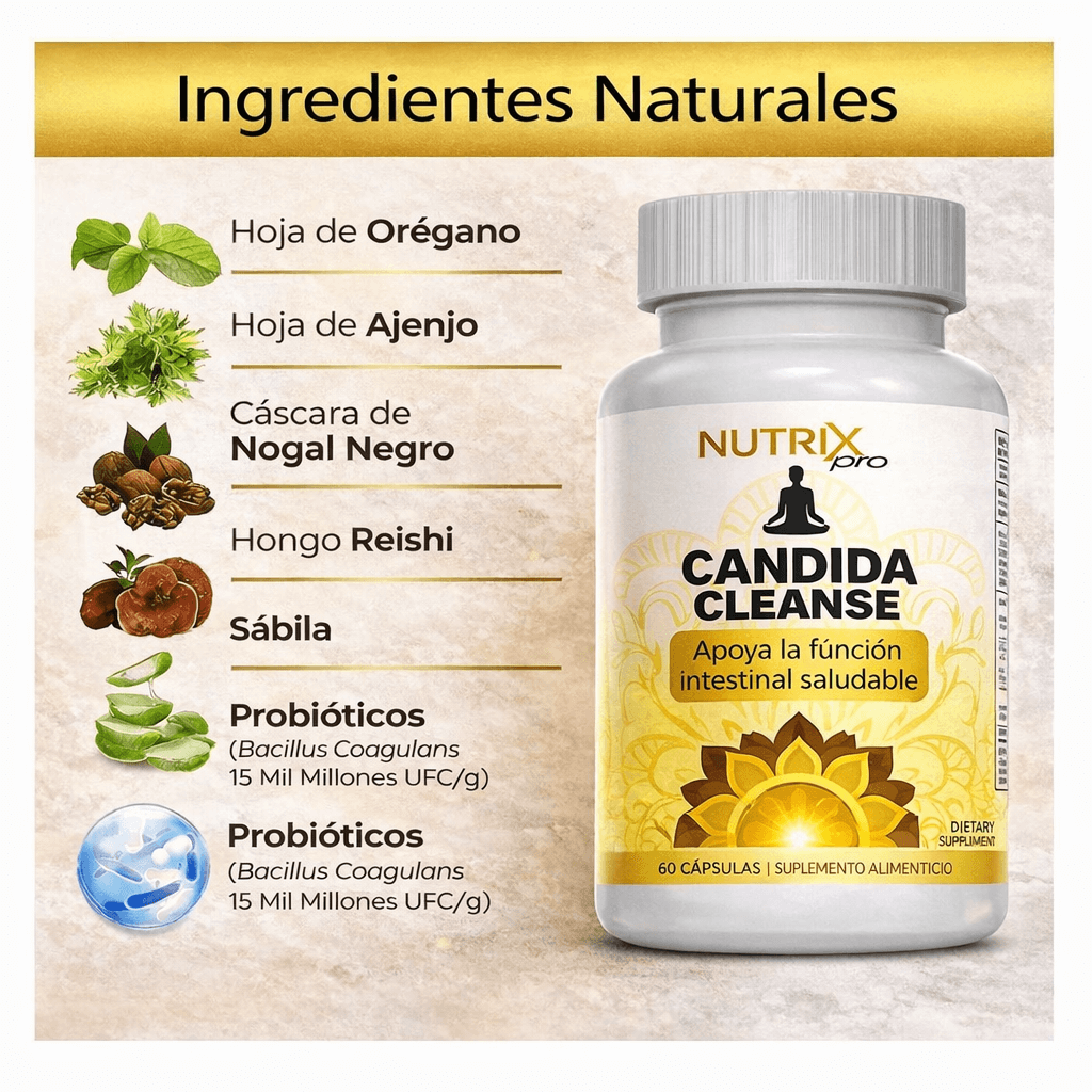 CANDIDA CLEANSE [Fórmula Avanzada] – Apoyo Natural para el Equilibrio Intestinal