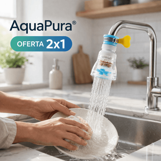 AquaPura® | 2x1 HOY: agua más limpia y control total en tu hogar