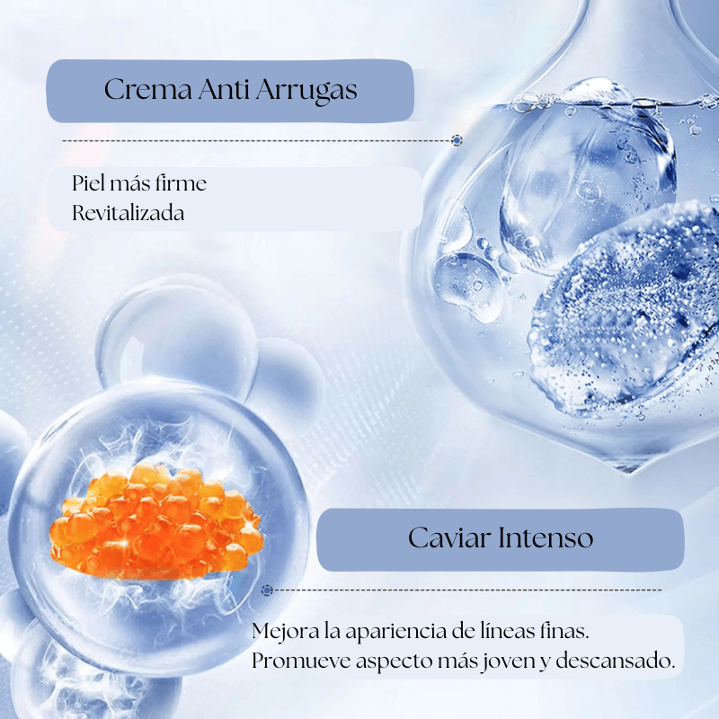 Crema Caviar Antiarrugas - Hidratación Profunda.
